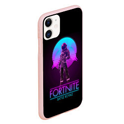 Чехол iPhone 11 матовый Fortnite, цвет: 3D-светло-розовый — фото 2