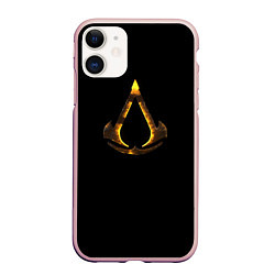 Чехол iPhone 11 матовый ASSASSINS CREED VALHALLA, цвет: 3D-светло-розовый