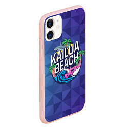 Чехол iPhone 11 матовый KAILUA BEACH, цвет: 3D-светло-розовый — фото 2