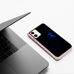 Чехол iPhone 11 матовый Tottenham, цвет: 3D-светло-розовый — фото 2