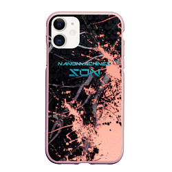 Чехол iPhone 11 матовый MGR - Nanomachines Son, цвет: 3D-светло-розовый