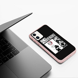 Чехол iPhone 11 матовый Rengoku, цвет: 3D-светло-розовый — фото 2