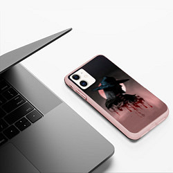 Чехол iPhone 11 матовый Blind Hunter, цвет: 3D-светло-розовый — фото 2