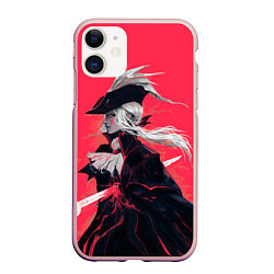 Чехол iPhone 11 матовый Lady Maria, цвет: 3D-светло-розовый