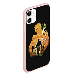 Чехол iPhone 11 матовый Дио Брандо, цвет: 3D-светло-розовый — фото 2