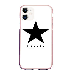 Чехол iPhone 11 матовый Blackstar - David Bowie, цвет: 3D-светло-розовый