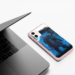 Чехол iPhone 11 матовый ASSASSINS CREED VALHALLA ВАЛХАЛЛА, цвет: 3D-светло-розовый — фото 2