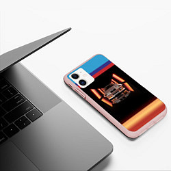 Чехол iPhone 11 матовый БЭХА Мка BMW M, цвет: 3D-светло-розовый — фото 2