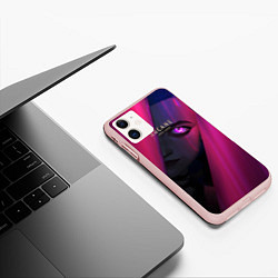 Чехол iPhone 11 матовый ArcaneДжинкc, цвет: 3D-светло-розовый — фото 2