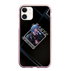 Чехол iPhone 11 матовый Ganyu Гань Юй, Genshin Impact, цвет: 3D-светло-розовый