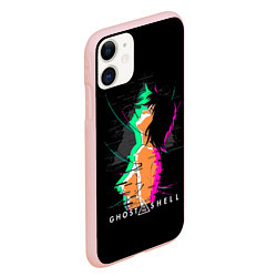 Чехол iPhone 11 матовый Мотоко Кусанаги - Призрак в доспехах, цвет: 3D-светло-розовый — фото 2