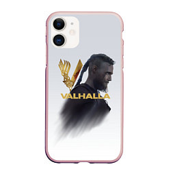 Чехол iPhone 11 матовый Vikings: Valhalla, цвет: 3D-светло-розовый