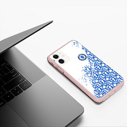 Чехол iPhone 11 матовый Chelsea fc, цвет: 3D-светло-розовый — фото 2