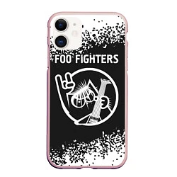 Чехол iPhone 11 матовый Foo Fighters КОТ Арт, цвет: 3D-светло-розовый