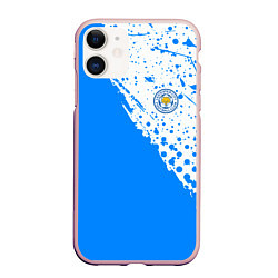 Чехол iPhone 11 матовый Leicester city Лестер Сити, цвет: 3D-светло-розовый