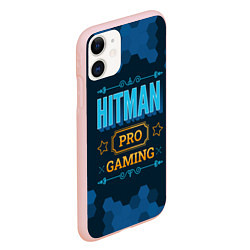 Чехол iPhone 11 матовый Игра Hitman: PRO Gaming, цвет: 3D-светло-розовый — фото 2