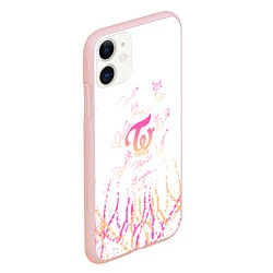 Чехол iPhone 11 матовый Twice градиент, цвет: 3D-светло-розовый — фото 2