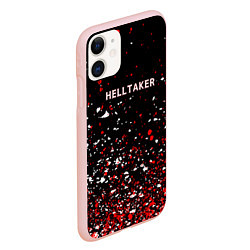 Чехол iPhone 11 матовый Helltaker краска, цвет: 3D-светло-розовый — фото 2