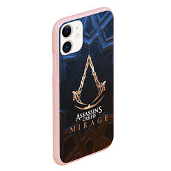 Чехол iPhone 11 матовый Assassins creed mirage logo, цвет: 3D-светло-розовый — фото 2