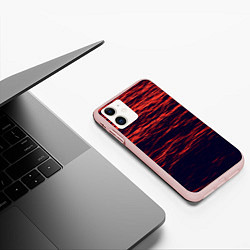 Чехол iPhone 11 матовый Sunset Wave, цвет: 3D-светло-розовый — фото 2