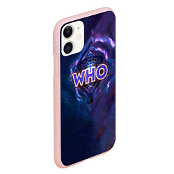 Чехол iPhone 11 матовый Новый Доктор Кто, цвет: 3D-светло-розовый — фото 2