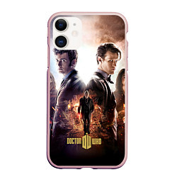 Чехол iPhone 11 матовый Doctor Who: Heritage, цвет: 3D-светло-розовый