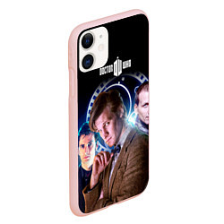 Чехол iPhone 11 матовый Одиннадцатый Доктор, цвет: 3D-светло-розовый — фото 2