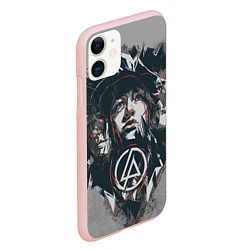 Чехол iPhone 11 матовый Linkin Park: My Style, цвет: 3D-светло-розовый — фото 2