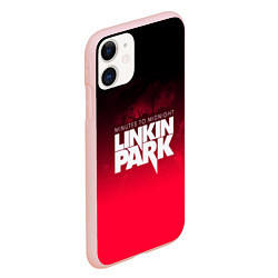 Чехол iPhone 11 матовый Linkin Park: Minutes to midnight, цвет: 3D-светло-розовый — фото 2