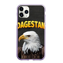 Чехол iPhone 11 Pro матовый Dagestan Eagle, цвет: 3D-светло-сиреневый