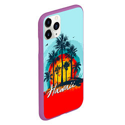 Чехол iPhone 11 Pro матовый HAWAII 6, цвет: 3D-фиолетовый — фото 2