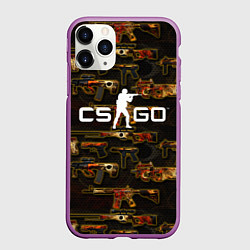 Чехол iPhone 11 Pro матовый Counter-Strike Global Offensive, цвет: 3D-фиолетовый