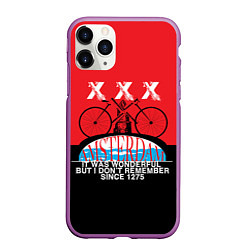 Чехол iPhone 11 Pro матовый Amsterdam t-shirt, цвет: 3D-фиолетовый