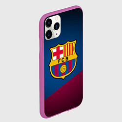 Чехол iPhone 11 Pro матовый FCB Barcelona, цвет: 3D-фиолетовый — фото 2