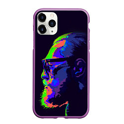 Чехол iPhone 11 Pro матовый McGregor Neon, цвет: 3D-фиолетовый