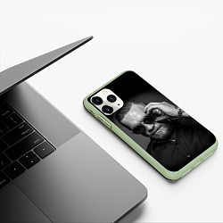 Чехол iPhone 11 Pro матовый Стильный Макгрегор, цвет: 3D-салатовый — фото 2