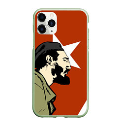 Чехол iPhone 11 Pro матовый Куба, цвет: 3D-салатовый