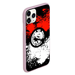 Чехол iPhone 11 Pro матовый Pokeball, цвет: 3D-розовый — фото 2