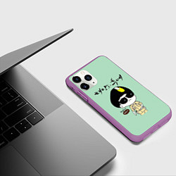 Чехол iPhone 11 Pro матовый Song Joong Ki: Big boss, цвет: 3D-фиолетовый — фото 2