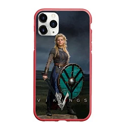 Чехол iPhone 11 Pro матовый Vikings: Ladgertha, цвет: 3D-красный