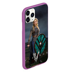 Чехол iPhone 11 Pro матовый Vikings: Ladgertha, цвет: 3D-фиолетовый — фото 2