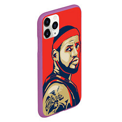 Чехол iPhone 11 Pro матовый LeBron James, цвет: 3D-фиолетовый — фото 2