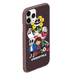 Чехол iPhone 11 Pro матовый Undertale 3, цвет: 3D-коричневый — фото 2