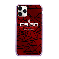 Чехол iPhone 11 Pro матовый Cs:go - Crimson Web Style Factory New Кровавая пау, цвет: 3D-сиреневый