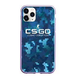 Чехол iPhone 11 Pro матовый Cs:go - Cobalt Disruption Ржавый кобальт, цвет: 3D-светло-сиреневый