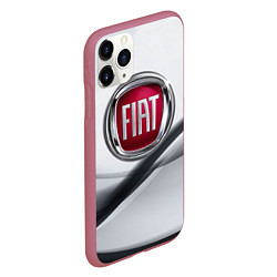 Чехол iPhone 11 Pro матовый FIAT, цвет: 3D-малиновый — фото 2