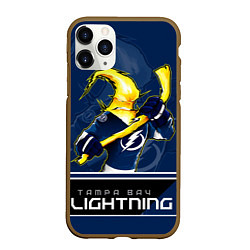 Чехол iPhone 11 Pro матовый Bay Lightning, цвет: 3D-коричневый