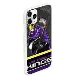 Чехол iPhone 11 Pro матовый Los Angeles Kings, цвет: 3D-белый — фото 2