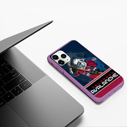 Чехол iPhone 11 Pro матовый Colorado Avalanche, цвет: 3D-фиолетовый — фото 2