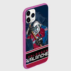 Чехол iPhone 11 Pro матовый Colorado Avalanche, цвет: 3D-фиолетовый — фото 2